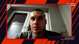 Damian Knyba podczas rozmowy w TVP Sport – polski pięściarz wagi ciężkiej