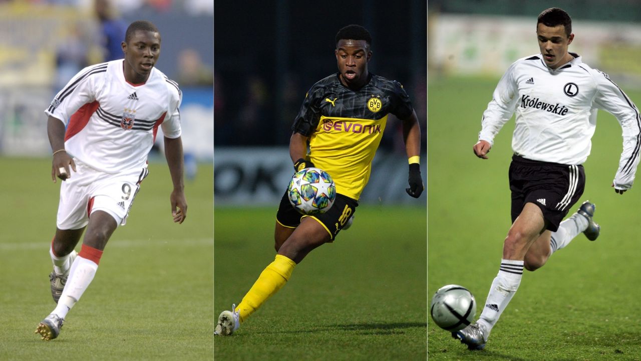 Freddy Adu, Youssoufa Moukoko i Dawid Janczyk (fot. Getty Images/PAP)