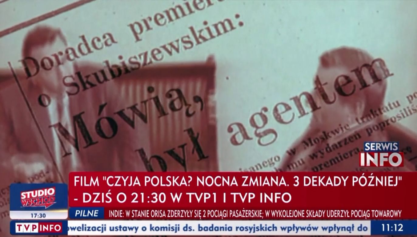 „Czyja Polska? Nocna zmiana. 3 dekady później” (fot. TVP Info)