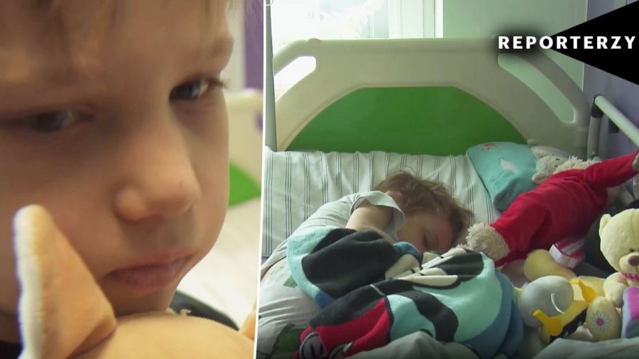 Marcinek ma osiem lat i całe swoje dzieciństwo spędza w szpitalu (fot. TVP1)