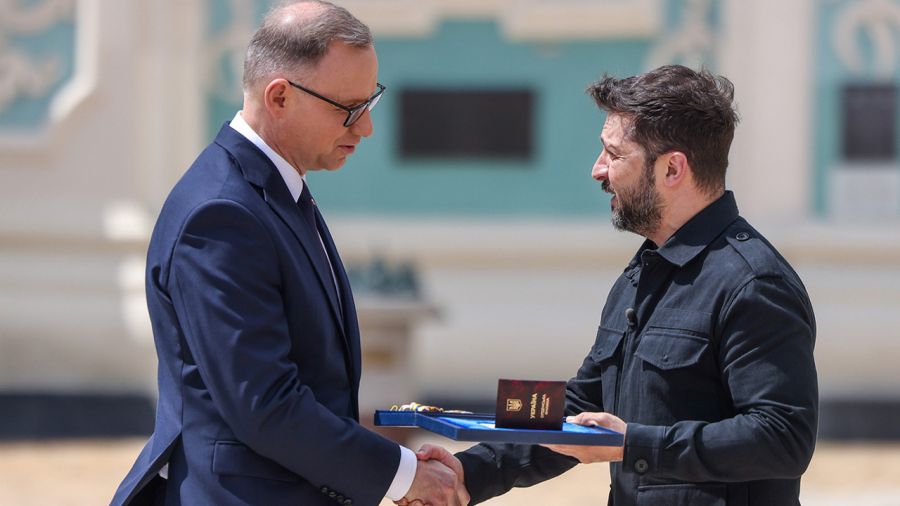 Andrzej Duda otrzymał odznaczenie (fot. KPRP)