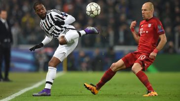 Patrice Evra (L) i Arjen Roben (fot. Getty)