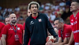 Jeremy Sochan nie będzie mógł pomóc Polsce na EuroBaskecie (fot. Getty).