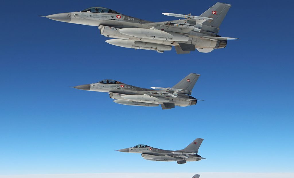 Самалёты F-16. (Фота: Fmn.dk)