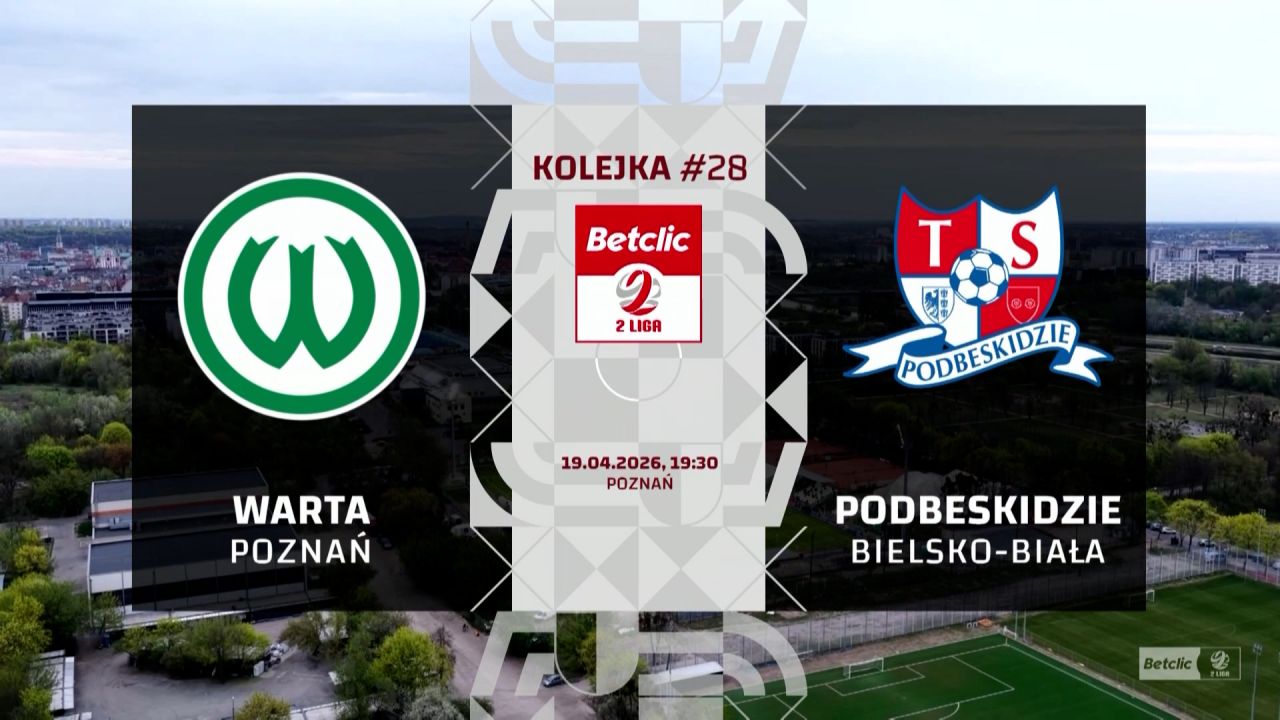 Warta Poznań – Podbeskidzie Bielsko-Biała 1:2. Betclic 2 Liga, 28. kolejka [SKRÓT]