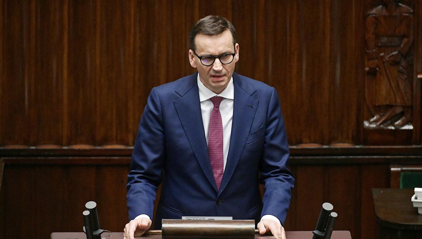 Premier Mateusz Morawiecki zdradził szczegóły porozumienia ws. KPO (fot. PAP/Marcin Obara)