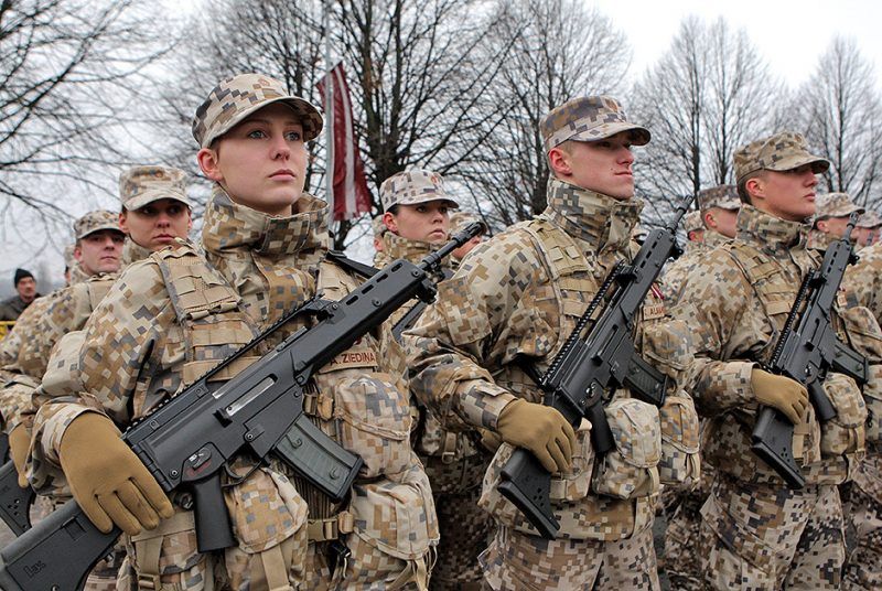 Здымак мае ілюстратыўны характар. Узброеныя сілы Латвіі. (Фота: warfor.me)