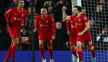 Diogo Jota zdobył dwie bramki w meczu Liverpoolu z Leicester (fot. Getty)