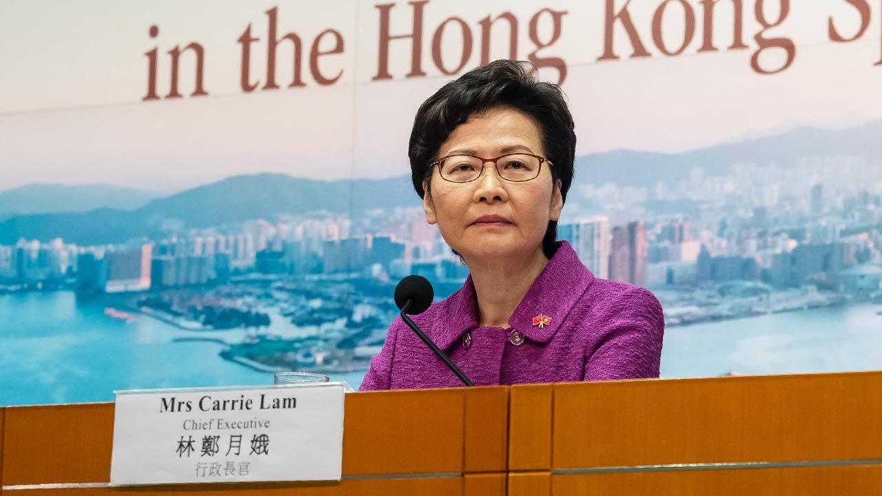 Carrie Lam, szefowa administracji Hongkongu (fot. Billy H.C. Kwok/Getty Images) Carrie Lam, szefowa administracji Hongkongu (fot. Billy H.C. Kwok/Getty Images)
