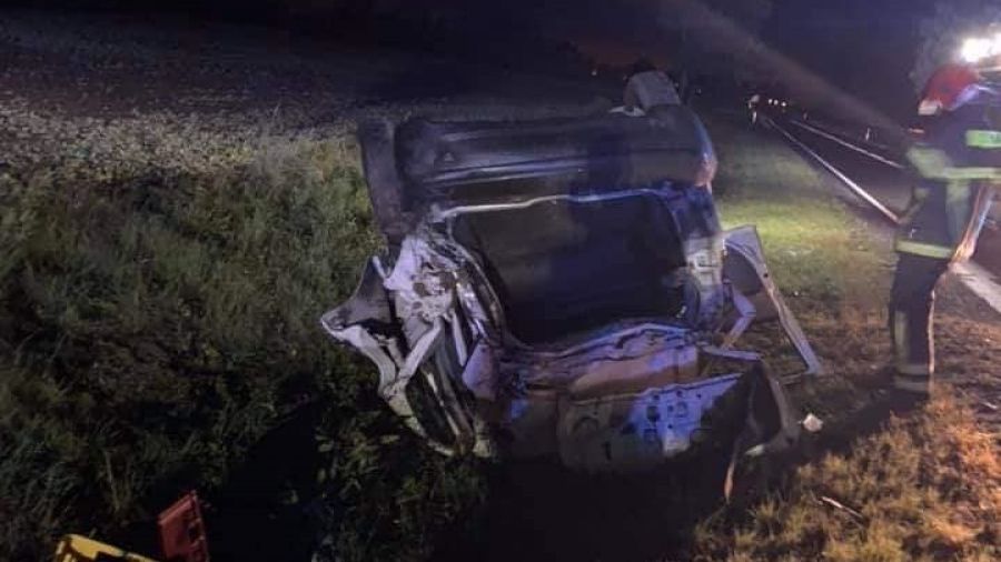 Strażnik więzienny uratował dwie osoby (fot. OSP Czerniejewo)