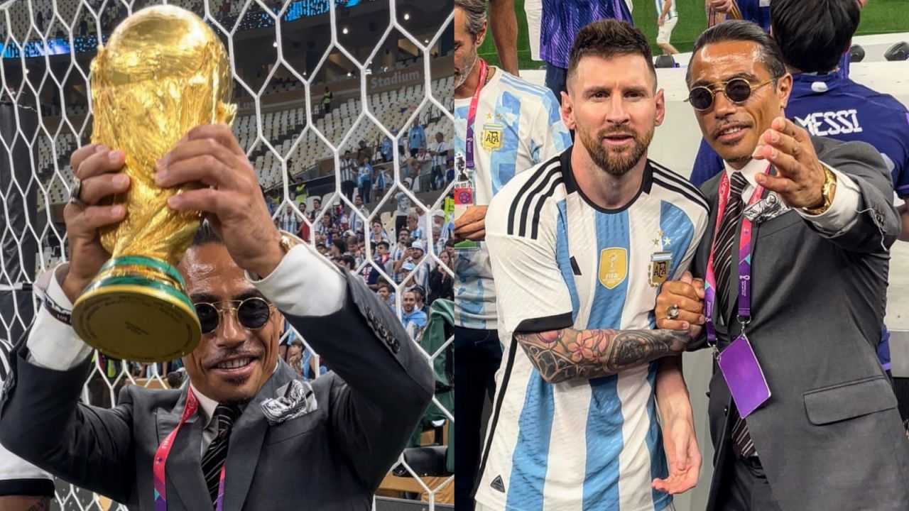 Znany kucharz zaczepiał piłkarzy tuż po finale MŚ i złamał przepisy FIFA (fot. Instagram)