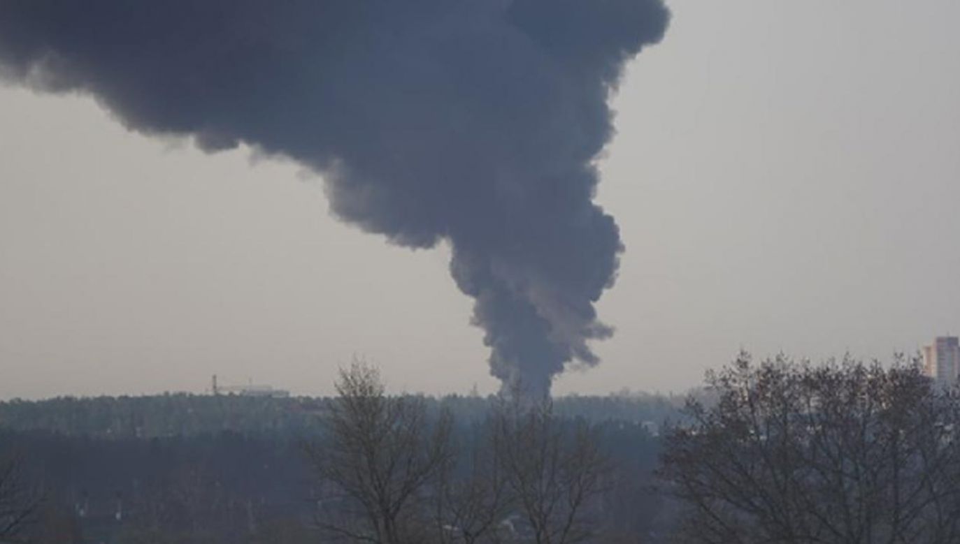 Pożar w Rosji (fot. Telegram/uniannet)