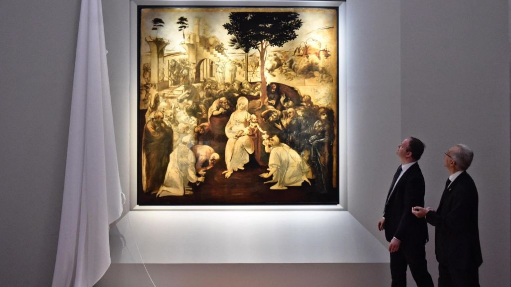 „Pokłon Trzech Króli” został odnowiony w 2014 roku (fot. MAURIZIO DEGL' INNOCENTI/PAP)