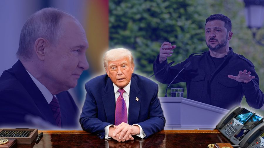 Trump o propozycji czwartkowych rozmów Rosji z Ukrainą (fot. PAP/Darek Delmanowicz, PAP/EPA)