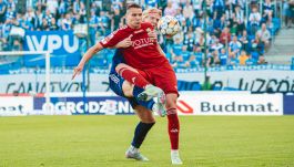 Andrias Edmundsson i Tomasz Walczak (fot. Wisła Płock)