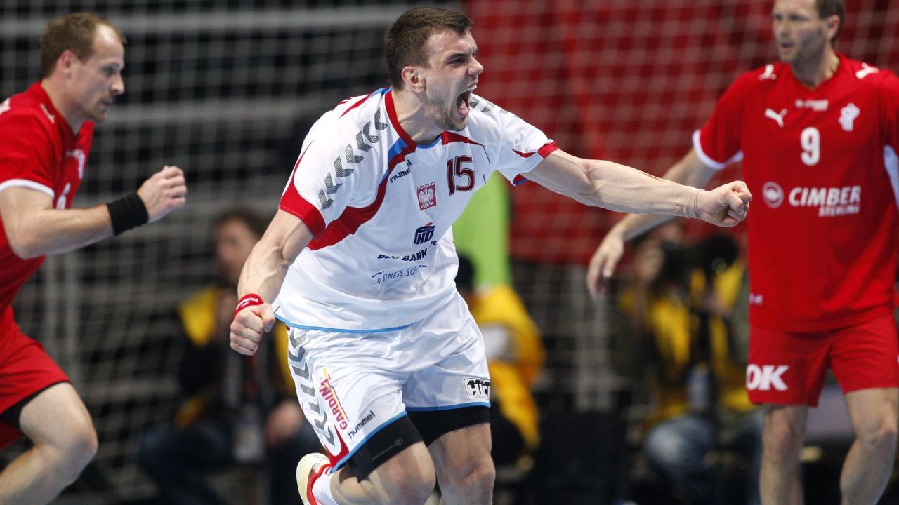 Michał Jurecki w meczu o brąz MŚ 2009 (fot. Getty)