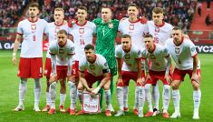 Reprezentacja Polski podczas meczu z Litwą (fot. Getty)