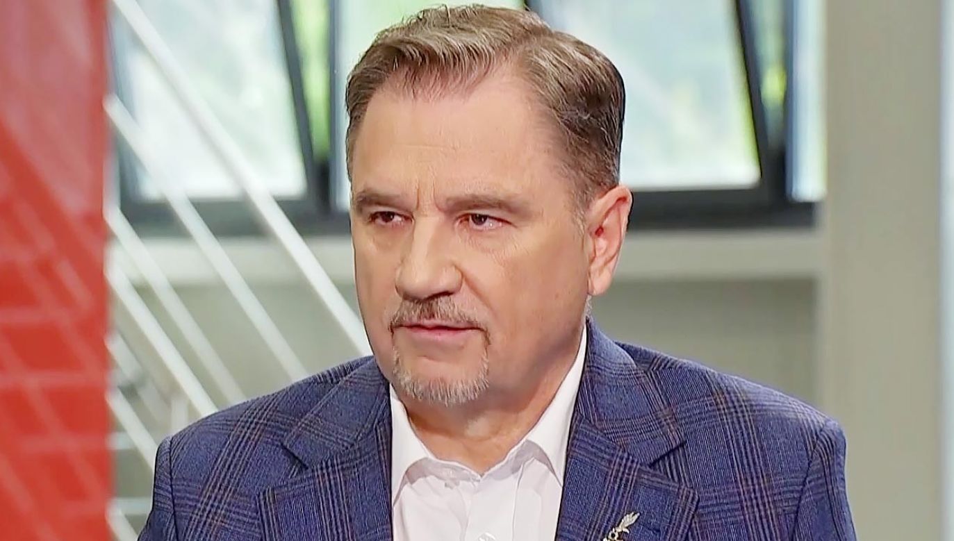 Piotr Duda: Jako „Solidarność” nie pozwolimy na to, by Niemcy w kompleksie turowskim sadzili szparagi czy ogórki (fot. TVP Info)