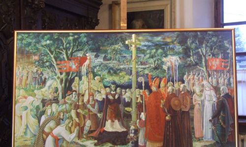 Przyjęcie chrześcijaństwa przez Litwę (1386). Fot. z archiwum rodzinnego Adama Michalaka
