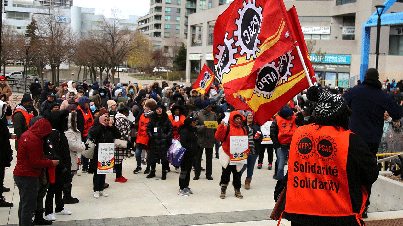 Canada’s 150,000 civil servants are on strike, demanding a change in remote working conditions
