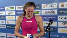 Katarzyna Wasick zdobyła w Budapeszcie srebrny medal pływackich ME i trzykrotnie biła rekord Polski (fot. TVP)
