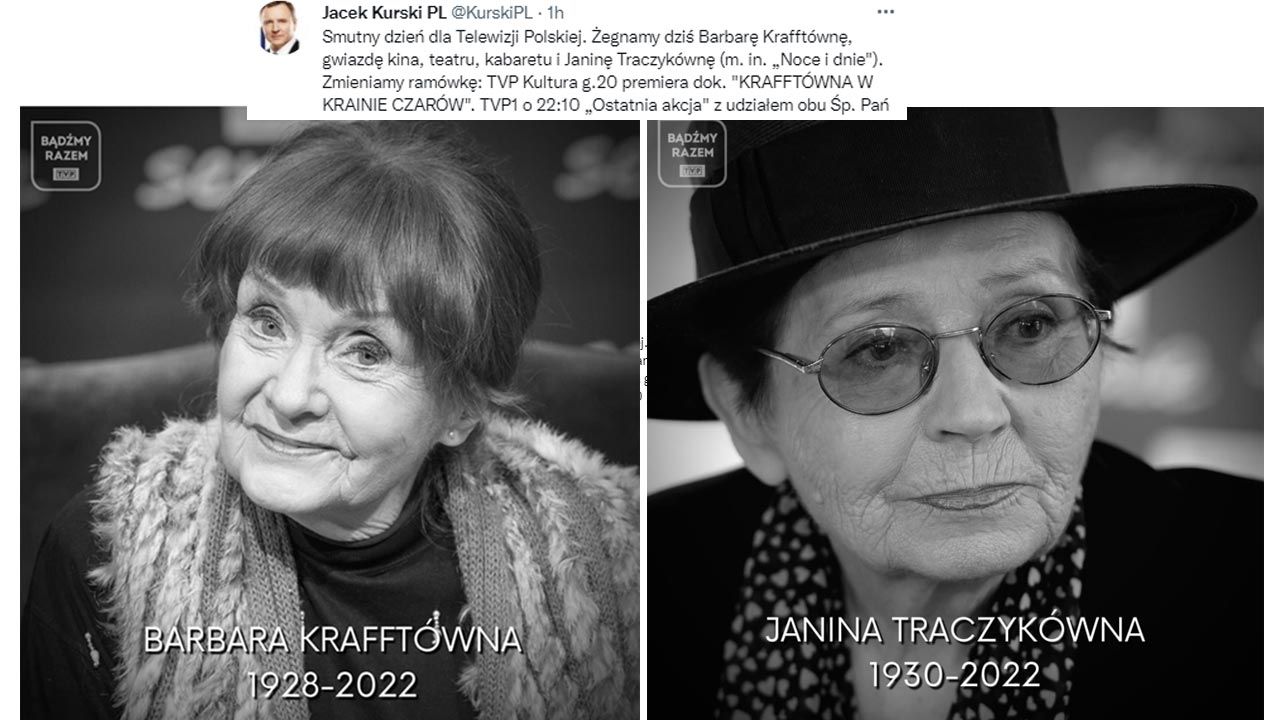 TVP wyemituje film „Ostatnia akcja" z udziałem tych dwóch wielkich aktorek (fot. TT/Jacek Kurski PL)