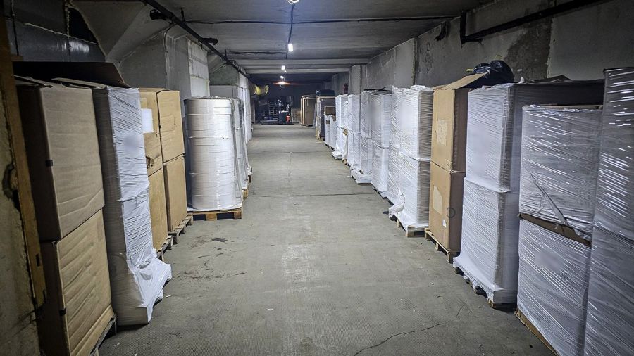 CBŚP, KAS, Wielkopolska, zlikwidowano fabrykę papierosów na Słowacji (fot. CBŚP)