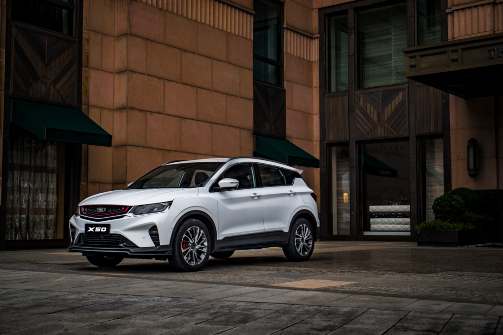 Аўтамабіль Belgee X50. (Фота: geely-motors.com)