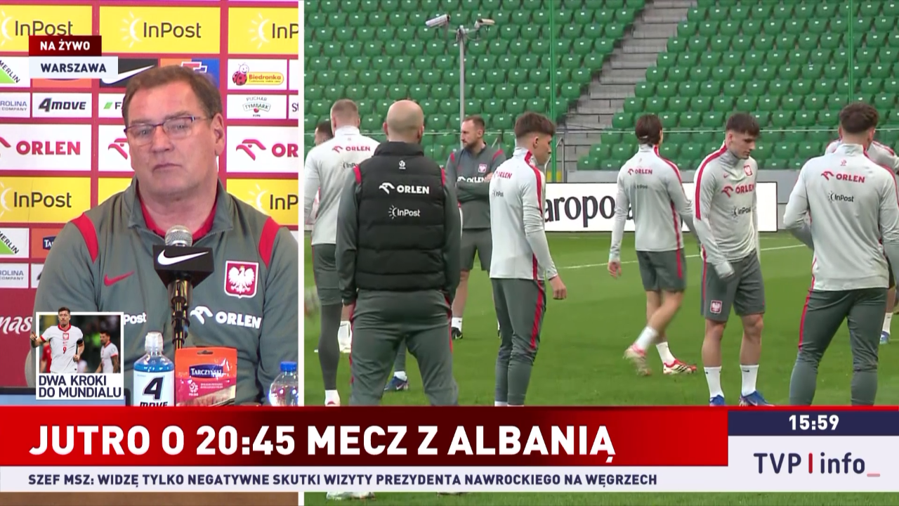 Jan Urban i Jakub Moder przed meczem z Albanią