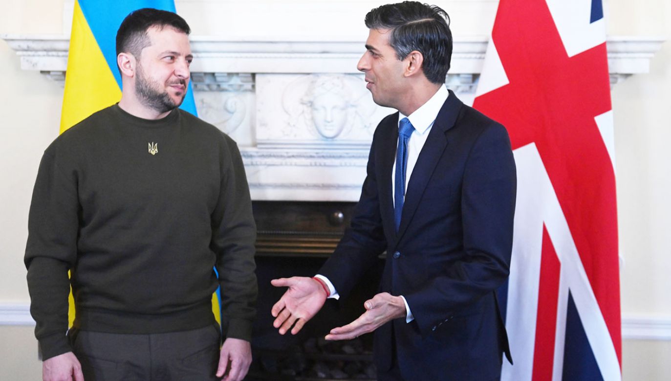 To pierwsza wizyta ukraińskiego prezydenta w Wielkiej Brytanii od początku rosyjskiej agresji (fot. PAP/EPA)