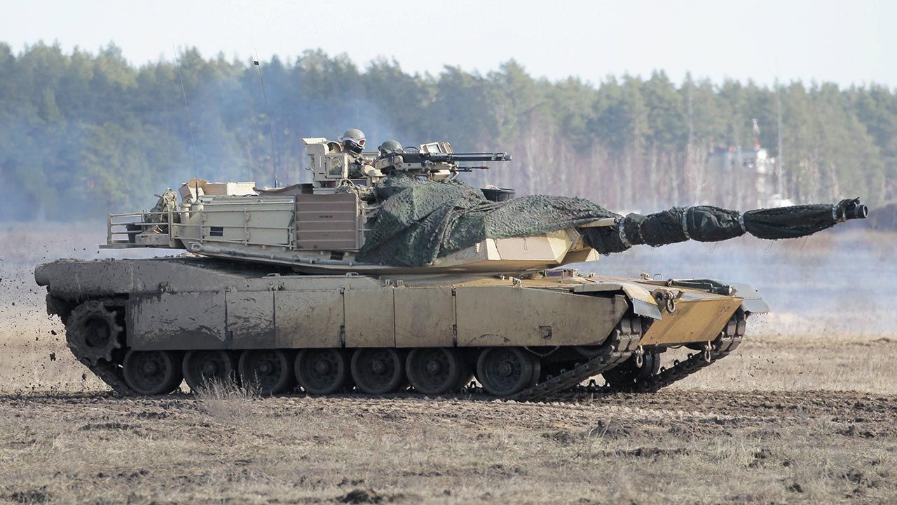 Amerykański czołg Abrams (fot.  PAP/Tomasz Waszczuk)