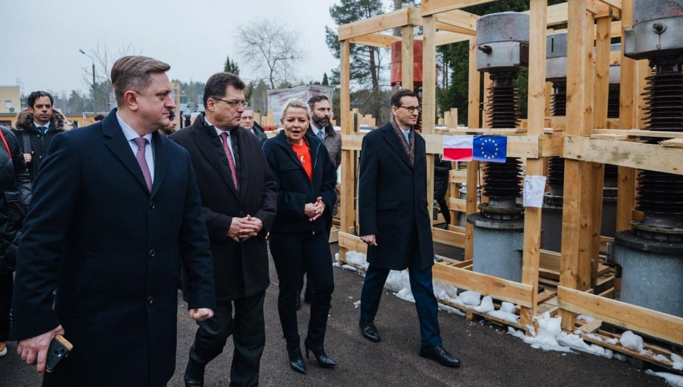 Premier Mateusz Morawiecki zainaugurował energetyczny hub w Komorowie (fot. Kancelaria Premiera)