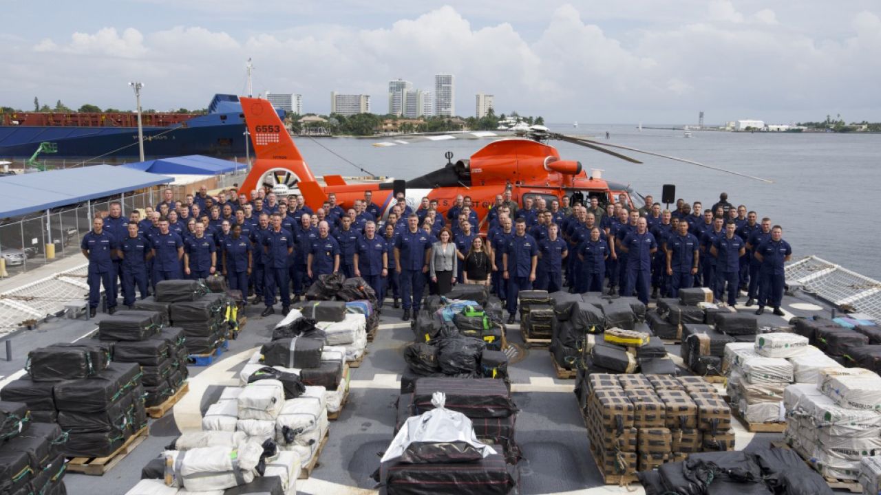 W operacji uczestniczyło kilkanaście kutrów amerykańskiej straży granicznej (fot.  U.S. Coast Guard)