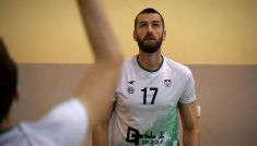 Marcin Możdżonek w AZS UWM Olsztyn (fot. TVP)