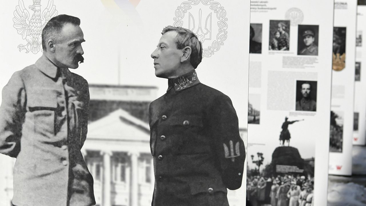 Józef Piłsudski i Symon Petlura (fot. PAP/Darek Delmanowicz)